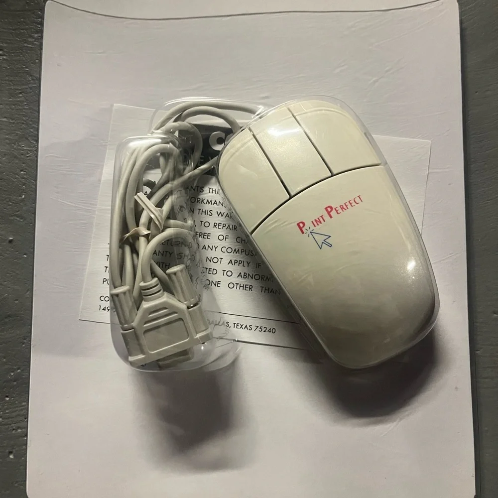 Point Perfect Mouser Lite 3 Button Serial PC Mouse